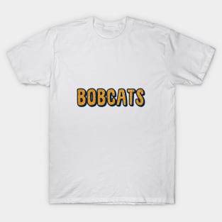 Quinnipiac Bobcats Glitter Lettering T-Shirt